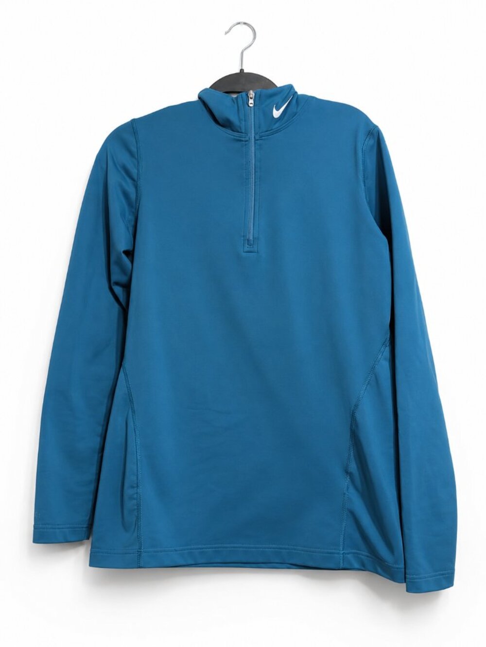Nike Dri-FIT Youth Large (12–14) Blue Quarter Zip Performance Pullover